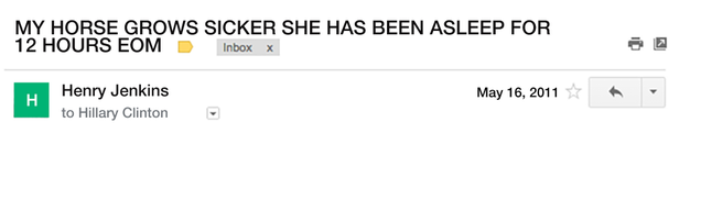 Illustration for article titled In The Interest Of Full Transparency, Here Are The 7 Emails I Sent To Hillary Clinton About My Sick Horse
